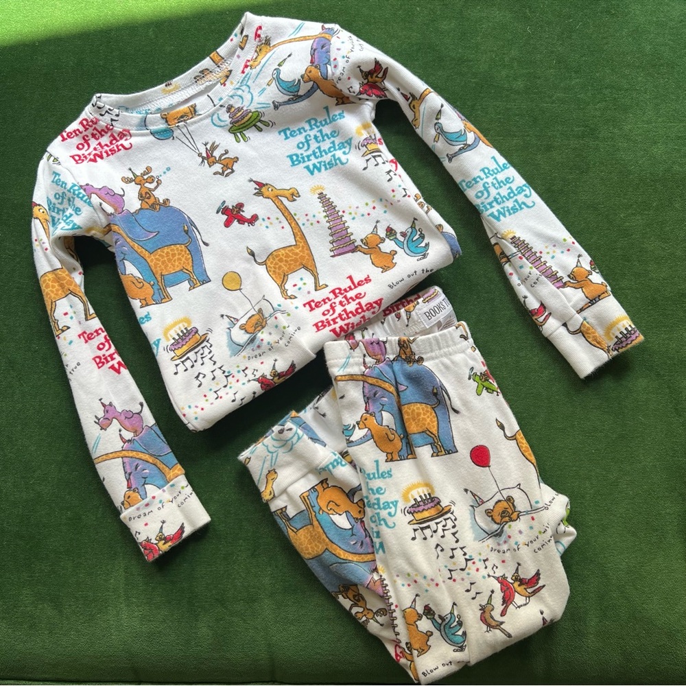 Books to Bed: "Rules of the Birthday Wish" long sleeved pajamas